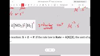 Rate law calculations explained  EMSAT content [upl. by Nally]