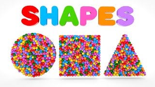 Learn Shapes with Colorful Balls  Shapes amp Colors Videos Collection [upl. by Inat529]