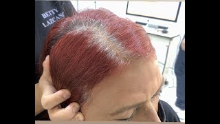 APRENDE A RETOCAR CANAS EN CABELLO ROJO ESTAMOS EN VIVO [upl. by Ringe]