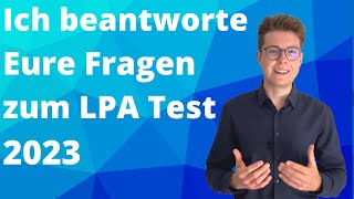 LPA Test Bayern 2023  Ich beantworte Eure Fragen  Teil 1  wwwbeamtentestvorbereitungde [upl. by Etiam232]