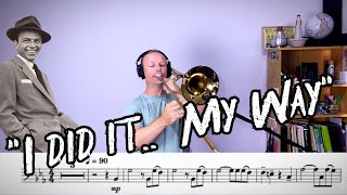 My Way  Intermediate Trombone Play Along [upl. by Netsrik]