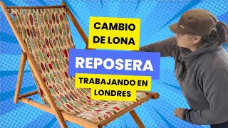 Cambio de lona de reposera [upl. by Esalb]