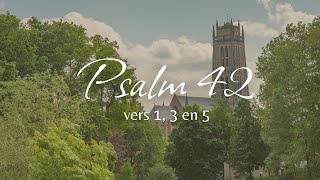 Samenzang Psalm 42 vers 1 3 en 5 met bovenstem vanuit Zaltbommel [upl. by Christy]