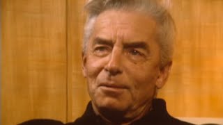 Why Karajan conducts with closed eyes  Karajan  Interview 27121977 [upl. by Atneuqal356]