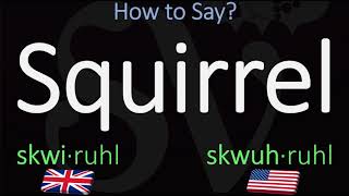 How to Pronounce Squirrel  British Vs American Pronunciation [upl. by Negroj299]