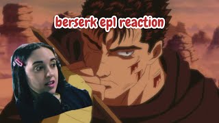 RIP kentaro miura  berserk 1997 ep 1 reaction [upl. by Bullivant]