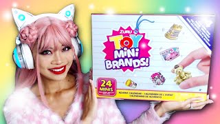 OPENING A TOY MINI BRANDS ADVENT CALENDAR minibrands unboxing adventcalendar [upl. by Alaaj]