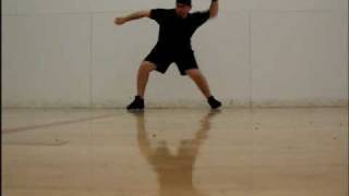 Racquetball  Forehand Side View for Lefties [upl. by Edelsten]