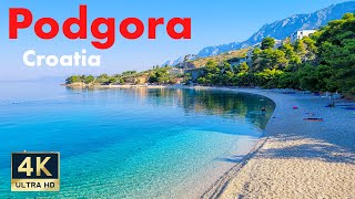 Podgora Croatia 🇭🇷 4K Makarska Riviera Walking Tour 2022 [upl. by Dagmar]