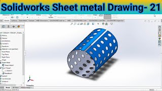 Solidworks drawing practice 21  Solidworks Drawing [upl. by Rosene]