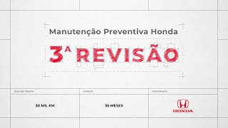 3ª Revisão nas concessionárias Honda [upl. by Aerdnua]