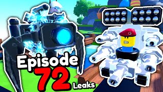 EPISODE 72 PART 1 UPDATE LEAKS Toilet Tower Defense [upl. by Ecnar901]