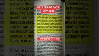 1 Corintios 6911 NTV palabradedios fe viralvideo cristo frases amoryfe [upl. by Annoirb]