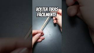 Cómo voltear tiras muy delgadas si no tienes un volteador de tiras tirantes costuraparainiciantes [upl. by Steffen]