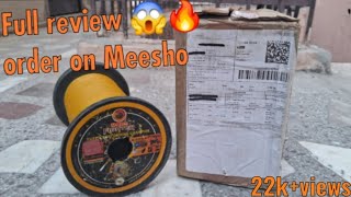 FULL REVIEW😱MONO KITE FIGHTER MANJA ORDER ON MEESHO [upl. by Htyderem537]