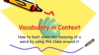 Context Clues  Vocabulary in Context  English Grammar [upl. by Aldin]