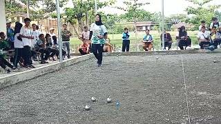 Carreau shoot atlet cewek Jatim cabor Petanque Emas Pomnas Padang 2022 [upl. by Oruhtra]