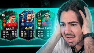 TRIO GOD CR7 99  MBAPPE 97 E TRAORE 95 IMPARAVEIS FUT DRAFT FIFA 22 [upl. by Atinhoj]