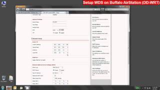 Setup WDS Bridging on Buffalo AirStation Wireless Routers DDWRT [upl. by Fancy]