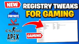 15 Registry Tweaks To Optimize Windows 1011 For Gaming [upl. by Ollayos]