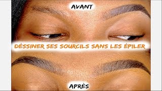 HOW TO⏐COMMENT TRACER SES SOURCILS SANS S’ÉPILER 2019⏐LA TECHNIQUE DU SAVON [upl. by Jacquet]