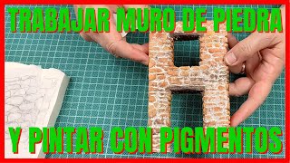 📌💯 Trabajar muro de piedra y pintar con pigmentos naturales [upl. by Norud555]