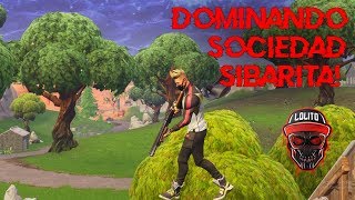 💀 ¡DOMINANDO SOCIEDAD SIBARITA 💀  FORTNITE [upl. by Burrill]