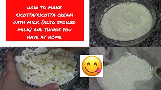 RICOTTA CHEESE RECIPE [upl. by Patrizio]