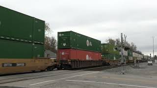 NORFOLK SOUTHERN GE AC44C6M Northbound Intermodal Container Train [upl. by Bohon]