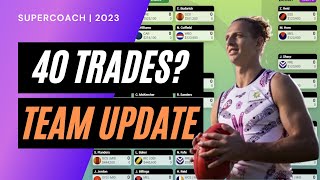 Team Update now with extra trades  AFL SuperCoach 2024 [upl. by Ahsieat649]