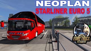 ETS2 133  Bus Passenger Mod  Neoplan Starliner Euro 5   G29  Shifter [upl. by Ehc]