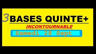 Ce Samedi 28 Sept quot3 Bases du Quinté PMU quotAUTEUIL PronosticsPMU [upl. by Fachini969]