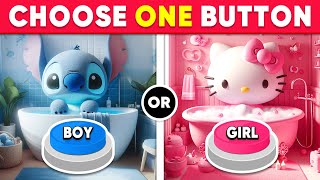 Choose One Button BOY or GIRL Edition 💙🎀 Daily Quiz [upl. by Adla]