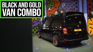 Black amp Gold Combo VW T6  Leighton Vans [upl. by Nosduj]