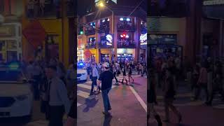 Nightlife in Nashville Tennessee  Downtown downtownwalk travel [upl. by Eiser571]