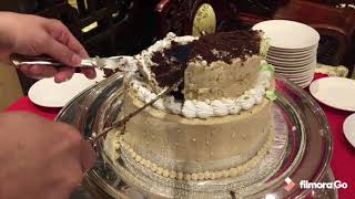 How to cut two tiered cake [upl. by Aij558]