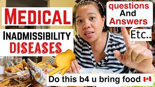 MEDICAL INADMISSIBILITY IN CANADA example diseases  Q amp A visit visathings you do  sarah buyucan [upl. by Beuthel]