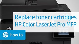 Replace the Toner Cartridges  HP Color LaserJet Pro MFP Printers  HP [upl. by Eserrehs314]