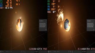 Universe Sandbox G3930 GTX 750 vs i5 4460 RX 470 2020 [upl. by Roche]