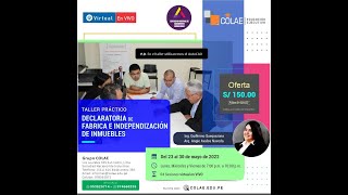 CURSO DECLARATORIA DE FABRICA E INDEPENDIZACIONES  2022 [upl. by Aniuqaoj]