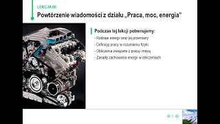 Fizyka  klasa 7  Powtórzenie wiadomości z działu Praca moc energia [upl. by Aihtak667]