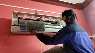 how to ac filter clean how panasonic ac filter clean😎👍 [upl. by Cadell]