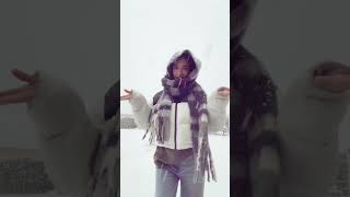 Il neige chez vous ❄️☃️ shortvideo [upl. by Oirromed]