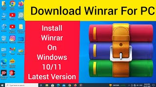 How To Download And Install Winrar on Windows 1011  Winrar Download For PC  Latest Version 2023 [upl. by Benedick]