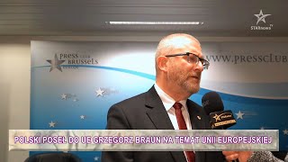 Polski poseł do Europarlamentu Grzegorz Braun na temat Europarlamentu i samej Unii Europejskiej [upl. by Naillig]