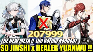 S0 JINHSI x HEALER YUANWU THE NEW META  No Verina Needed Hazard Zone Lv 100 Rotation Showcase [upl. by Edia]