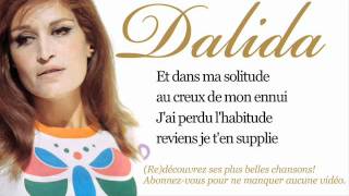 Dalida  Jai rêvé  Paroles Lyrics [upl. by Odnaloy]