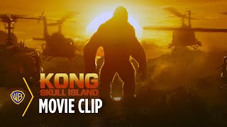 Kong Skull Island  Kong Helicopter Attack  Warner Bros Entertainment [upl. by Suelo]