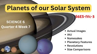 Compare the planets of the solar system Taglish Part 1 [upl. by Selassie]