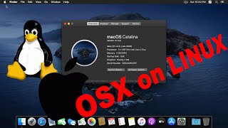 MacOS on LINUX  HACKINTOSH  VIRTUALIZATION [upl. by Mor35]